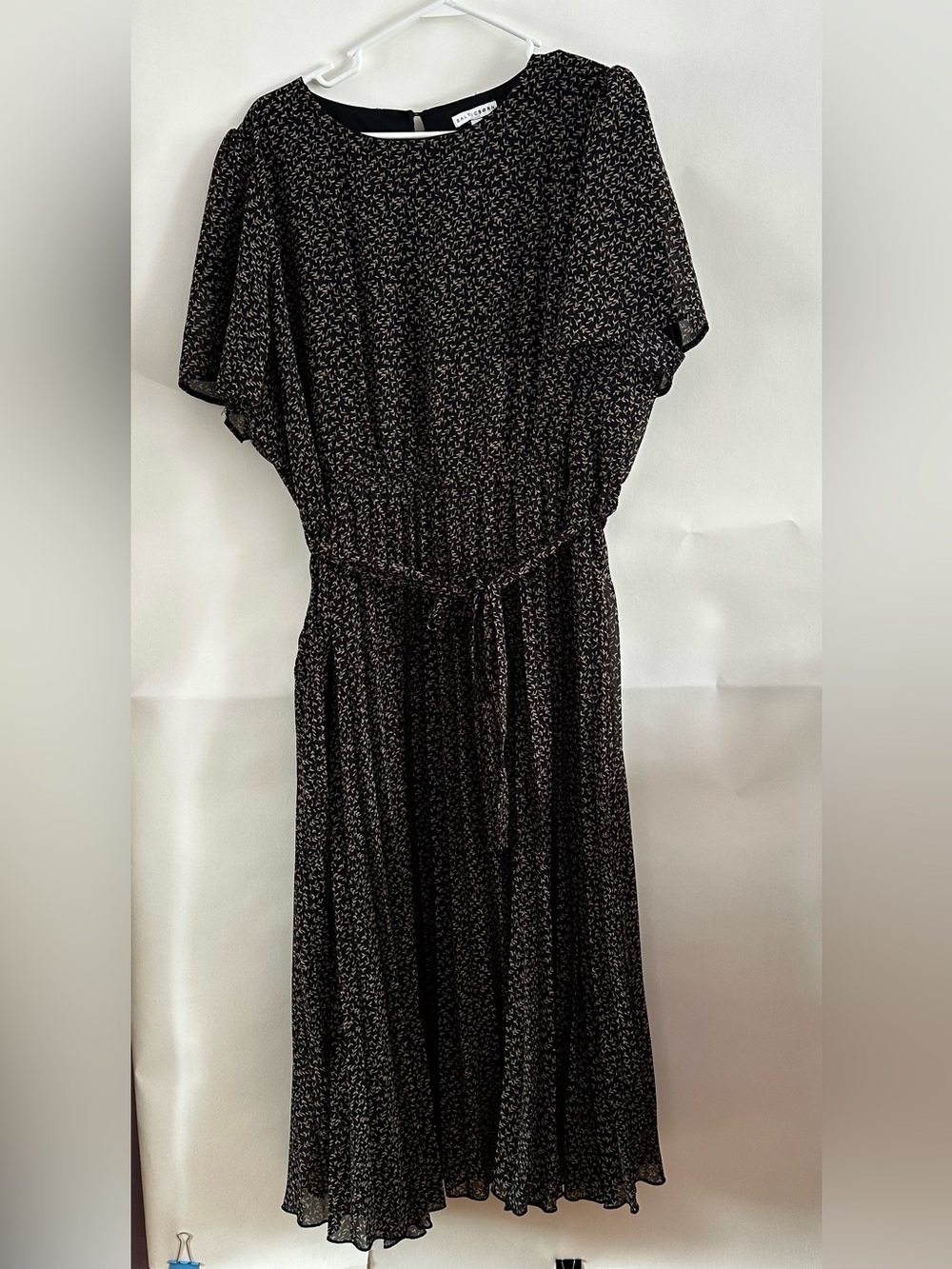 Balticborn Black Ditsy Floral Pleated Skirt Maxi Dress ✨ Size 3XL